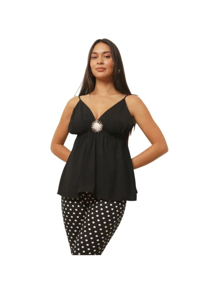 Top La Modeuse negru