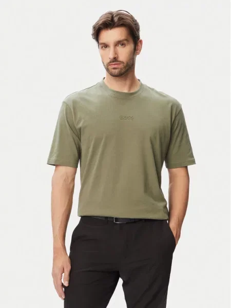 BOSS Póló Tee 10 Khaki