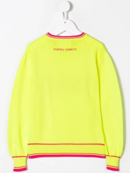 Sweter dziecięcy Alberta Ferretti żółty