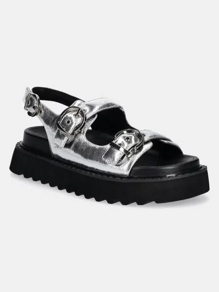 Pinko сандали Kate с платформа ZZF сребристо