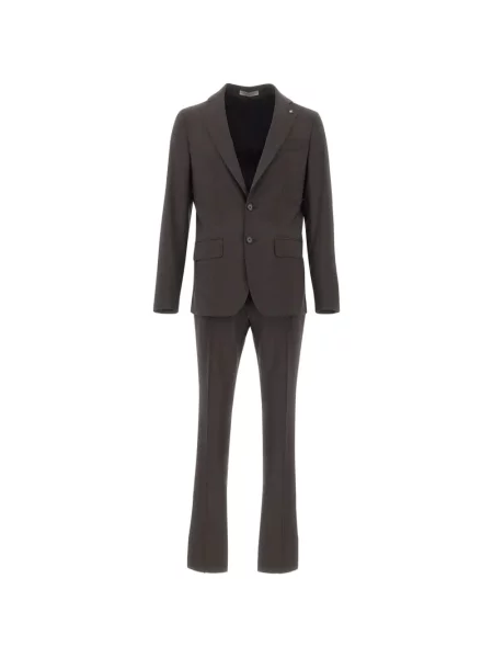 Costum Corneliani cu rever maro