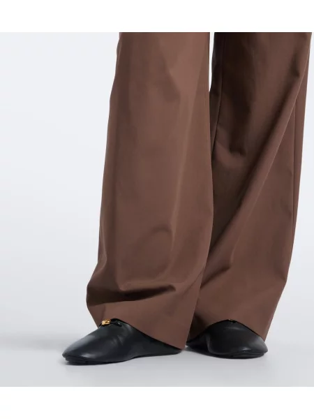 Cu centură pantaloni Loewe drapate maro