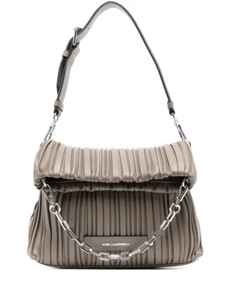 Τσάντα shopper Karl Lagerfeld καφέ