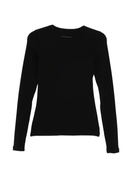 Плетен дълго топ Mm6 Maison Margiela черно