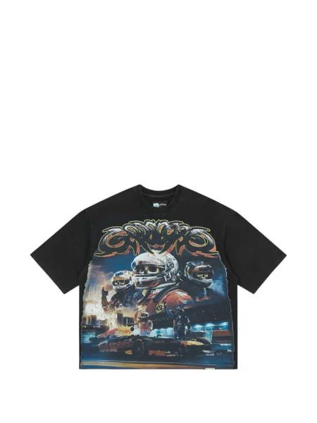 Tricou Godspeed cu imagine negru