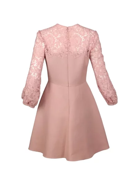 Rochie mini Valentino Garavani din dantelă roz