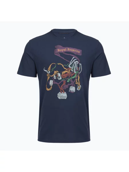 Férfi Royal Robbins RR Graphic navy chock pt póló Royal Robbins RR Graphic haditengerészet