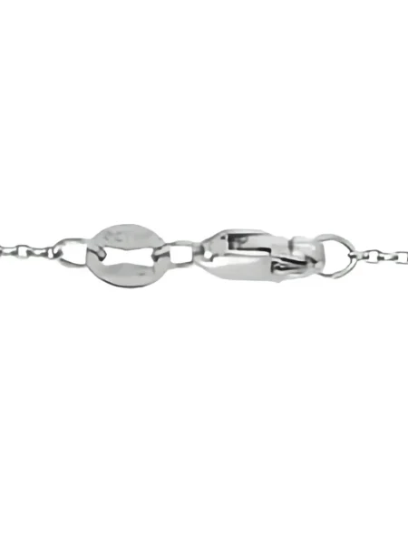 Colier Lb Exclusive cu imprimeu geometric alb