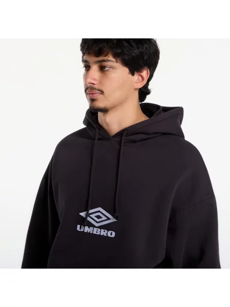Hanorac cu glugă Umbro cu autograf negru