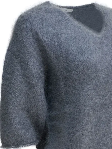 Tricou R2w cu decolteu în V gri