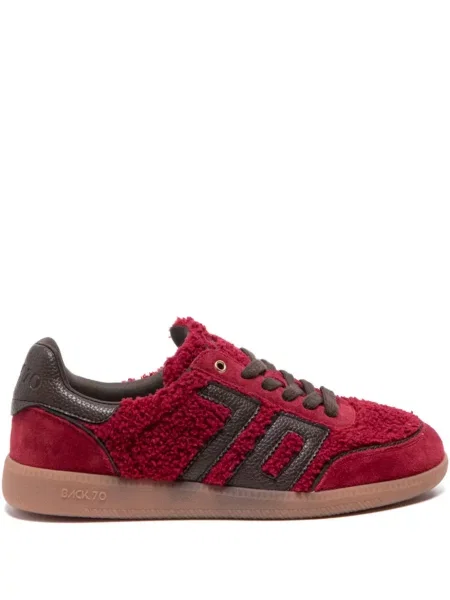 Sneakerși Back 70 cu șireturi din dantelă roșu