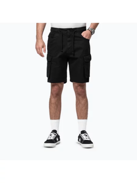 Spodenki Pitbull Proctor Drawstring Cargo black czarne