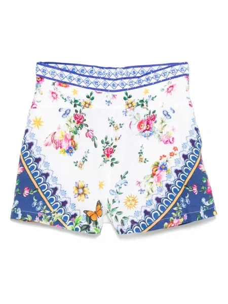 Pantaloni scurți Camilla de in alb