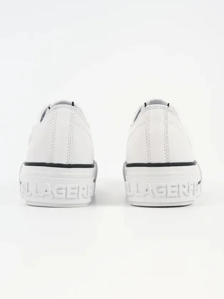 Sneakerși Karl Lagerfeld din piele alb