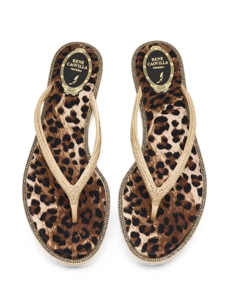 Sandale Rene Caovilla cu imagine cu model leopard
