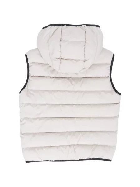 Vestă Moncler cu glugă alb
