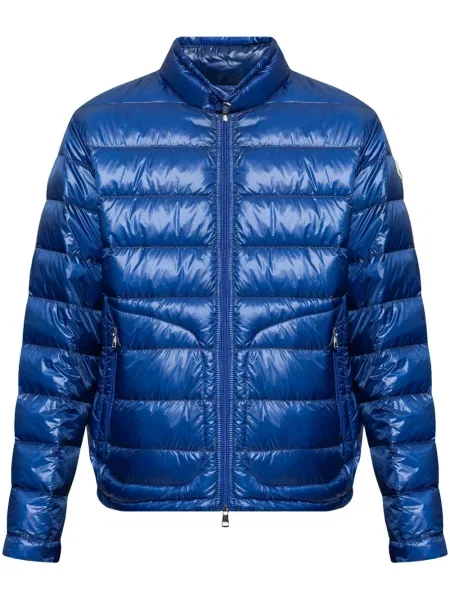 Geacă cu puf Moncler albastru