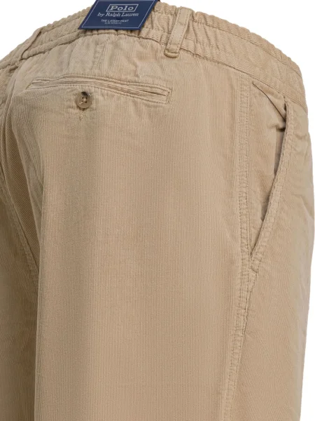 Fular Polo Ralph Lauren plisat cu broderie tricotate maro