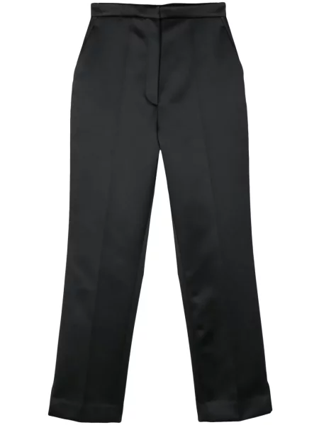 Pantaloni Viktor & Rolf din satin negru