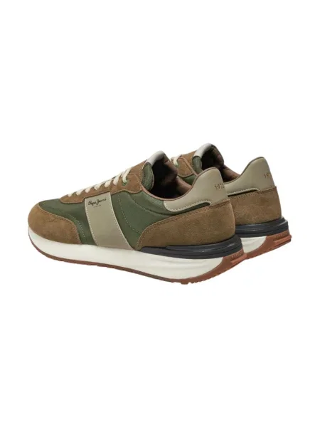Sneakersy Pepe Jeans zamszowe zielone