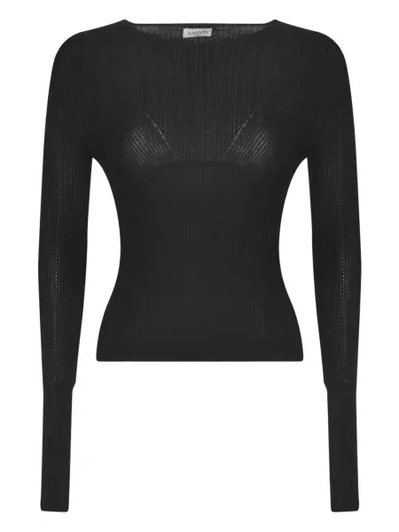 Top Lanvin lung negru