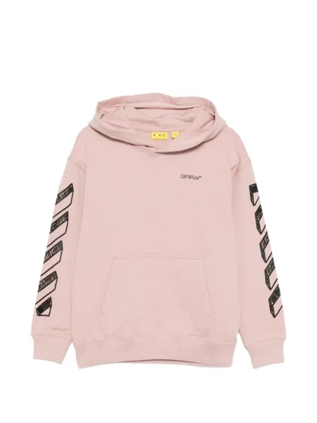 Dětska mikina s kapucí Off-white bílá
