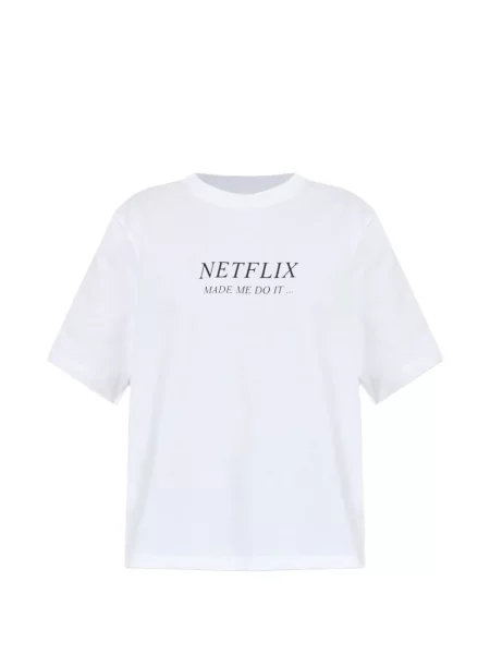 Tricou Victoria Beckham cu imagine alb