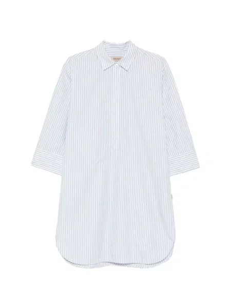 Rochie mini Woolrich cu dungi de costum mini albastru