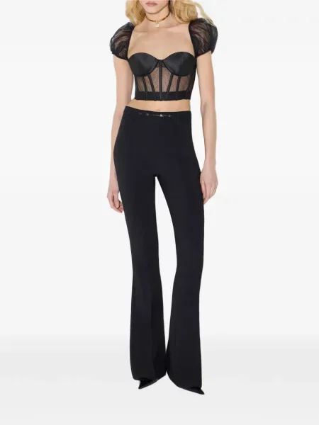 Pantaloni Elisabetta Franchi stretch negru