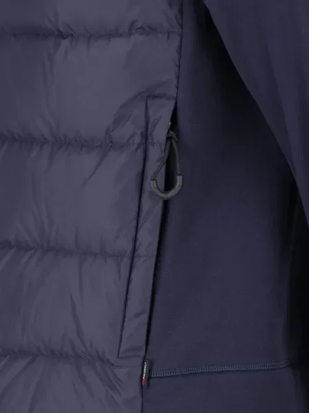 Geacă Moncler Grenoble cu glugă albastru