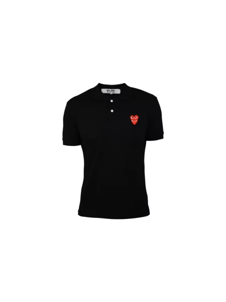 Koszulka polo Comme Des Garcons czarna