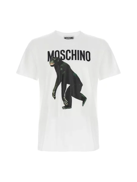 Haftowana koszulka Moschino biała