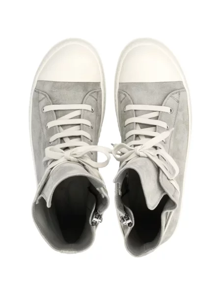 Sneakers Rick Owens με κορδόνια σουέντ γκρι
