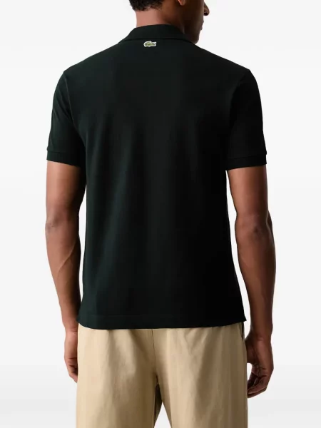 Scurt tricou polo Lacoste cu autograf verde