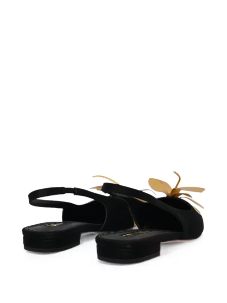 Balerini Kat Maconie cu model floral negru
