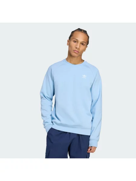 Bluza z wyhaftowanym logo Adidas Originals niebieska