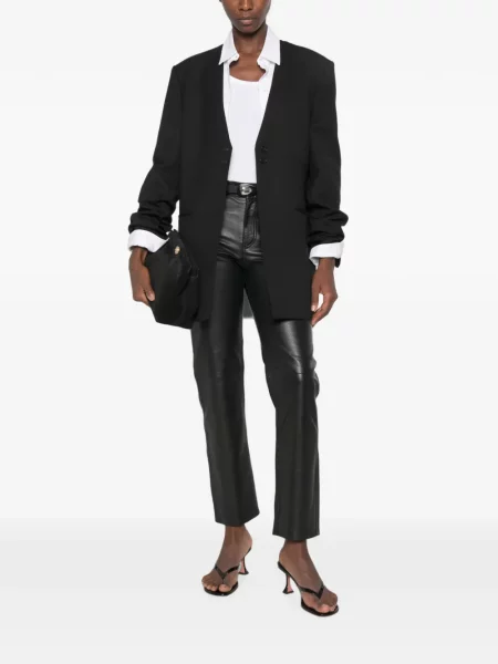 Pantaloni Blazé Milano din piele negru