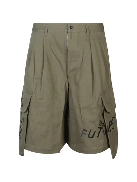 Kratke hlače kargo Comme Des Garçons Homme s printom zelena