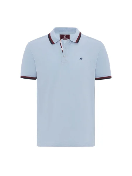 Williot Tričko marine modrá / světlemodrá / pastelově červená