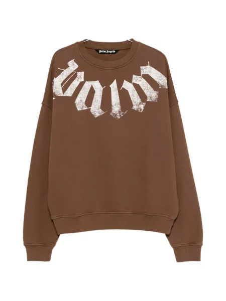 Hanorac Palm Angels cu autograf maro