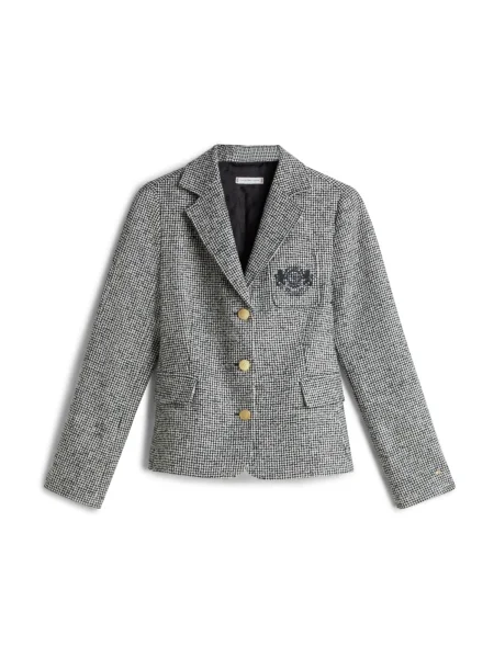 TOMMY HILFIGER Sacou negru / alb gri
