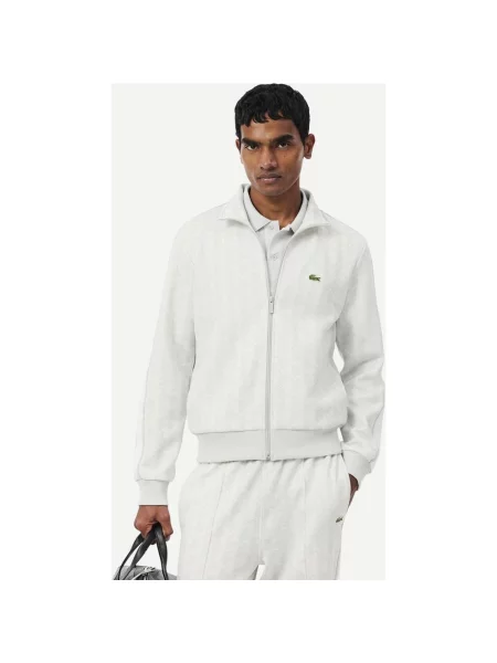 Bluza Lacoste Paris Monogram Full Zip jasnoszary S szara