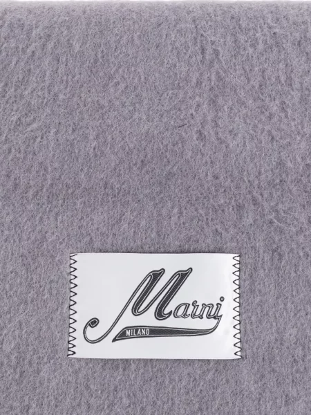 Fular Marni cu franjuri gri