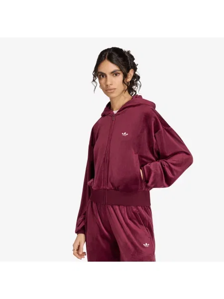 Jachetă adidas Essentials Velvet Track Top Maroon M