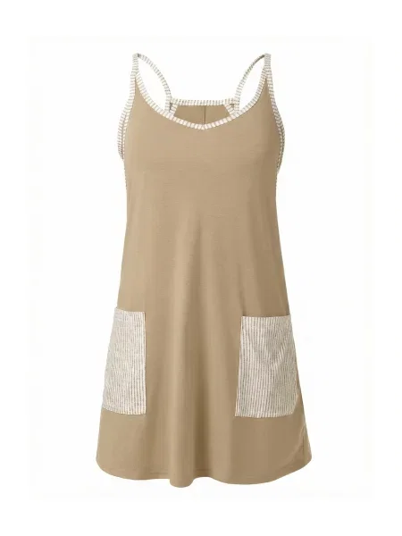 Imily Bela Rochie kaki / natural alb