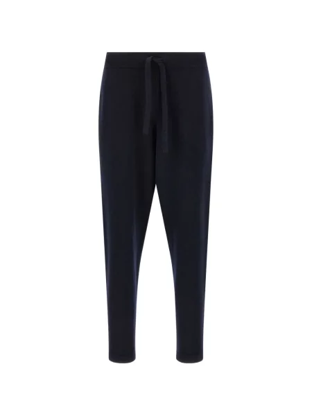Pantaloni Roberto Collina de lână alergare albastru