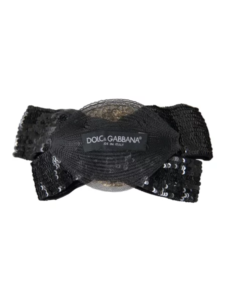 Broszka Dolce And Gabbana z cekinami czarna