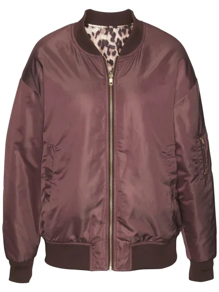 BUFFALO Geacă de primăvară-toamnă bej / castaniu / brocart negru