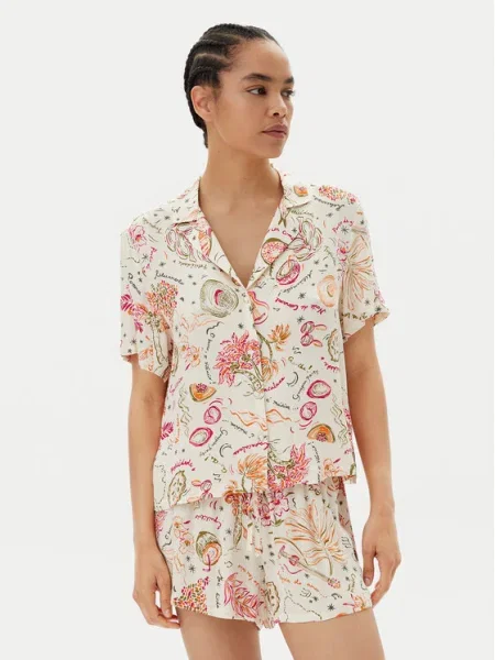 Hunkemöller Cămașă pijama Colorat alb