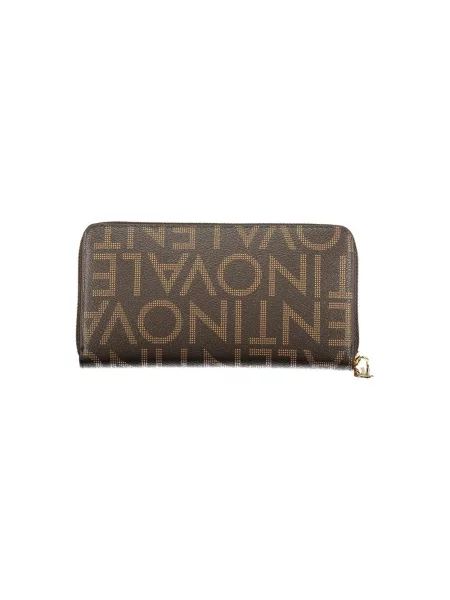Portfel z detal z logo model REGINA' Valentino Bags brązowy